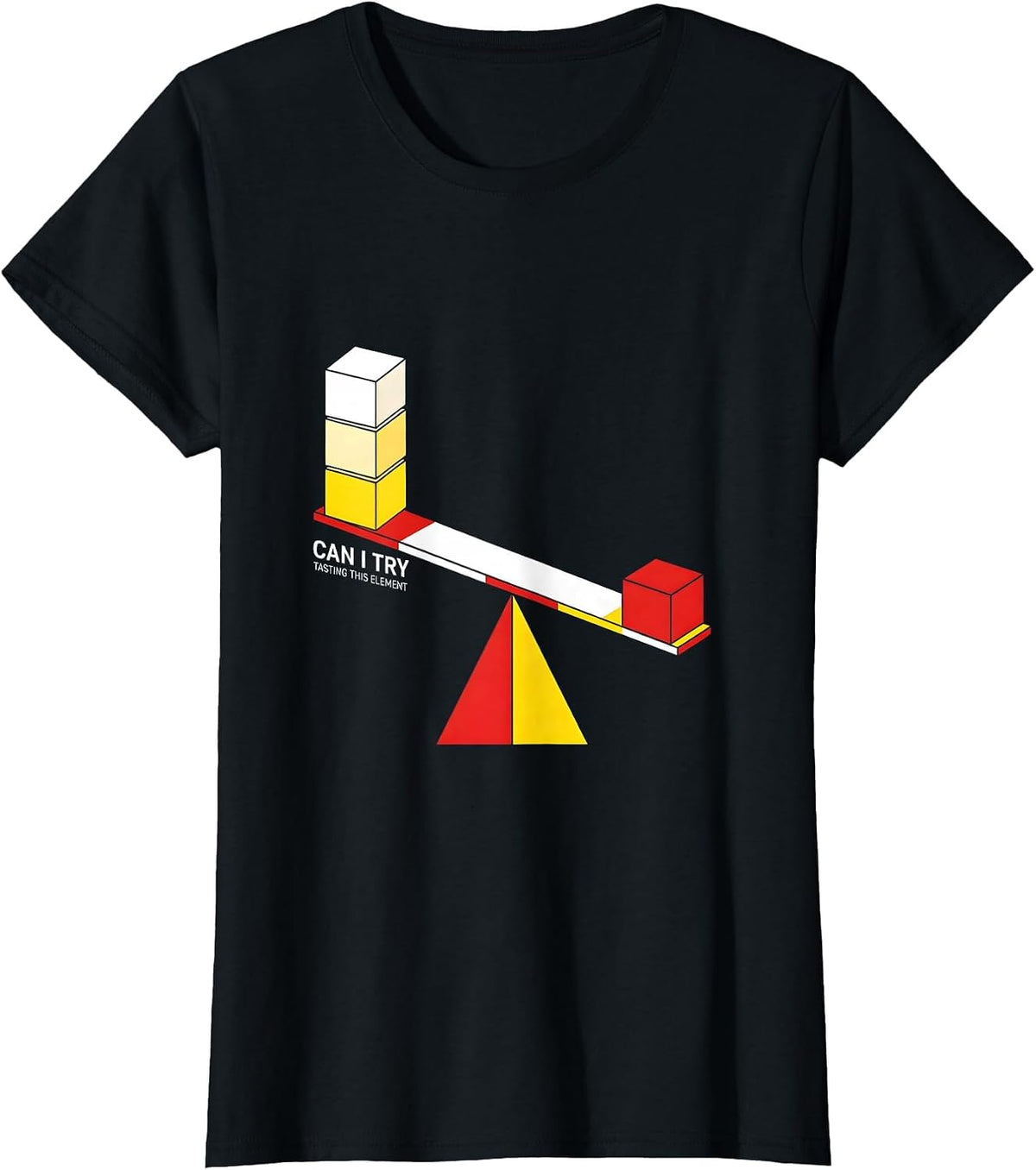 Can I Try Tasting This Element Funny Periodic Table Science T-Shirt - Black
