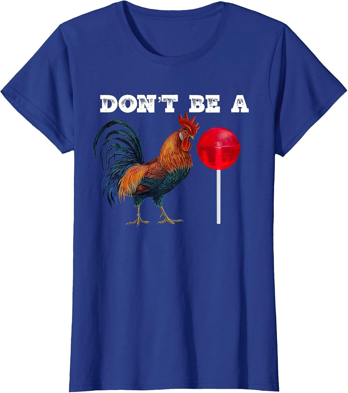 #Premium Rooster Lollipop T-Shirt - Royal Blue