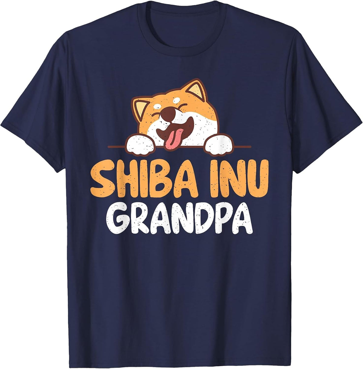 Shiba Inu Grandpa T-Shirt - Navy Blue