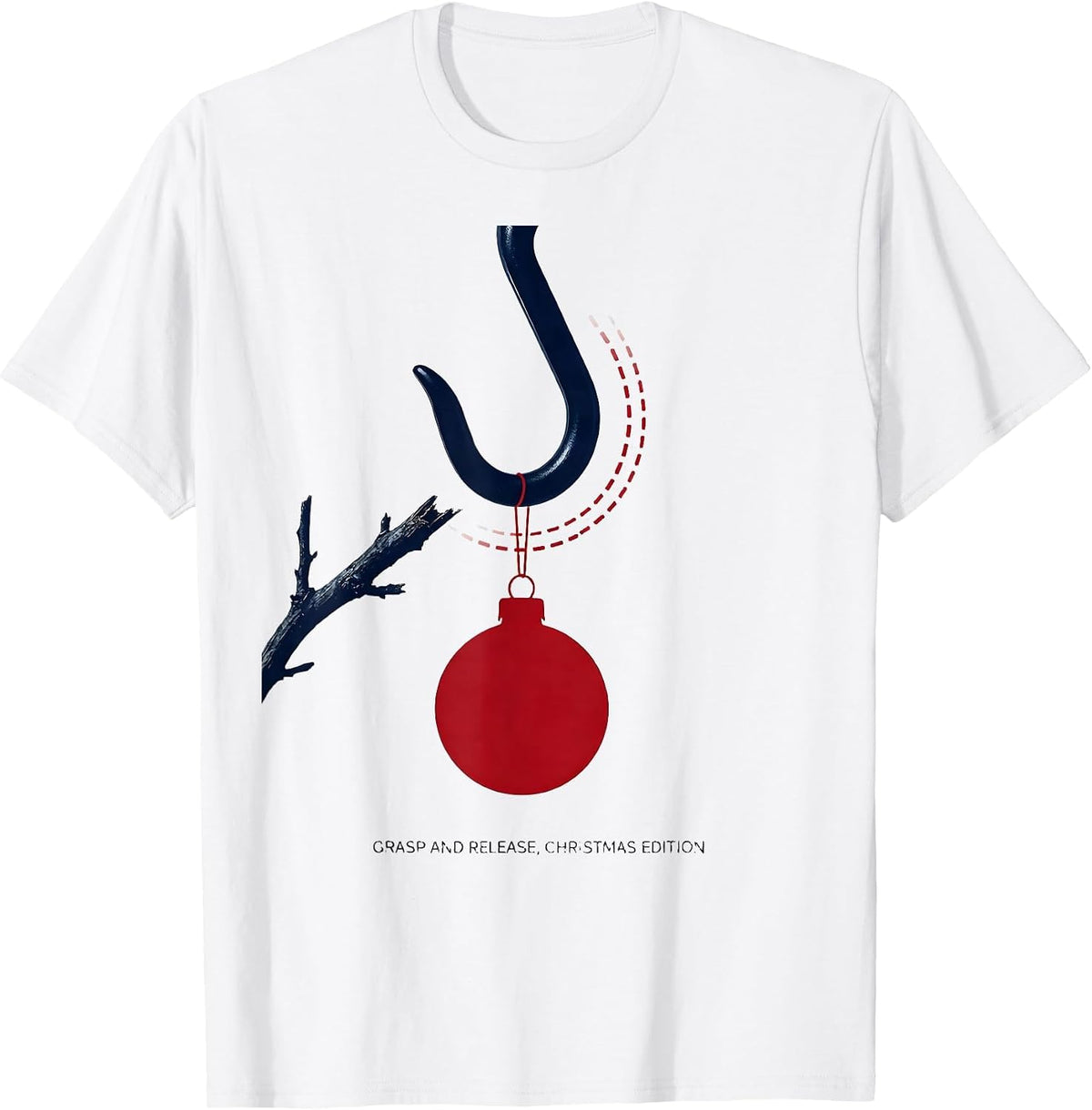 Men's Grasp And Release Christmas Edition Occupational Therapy OT T-Shirt - White