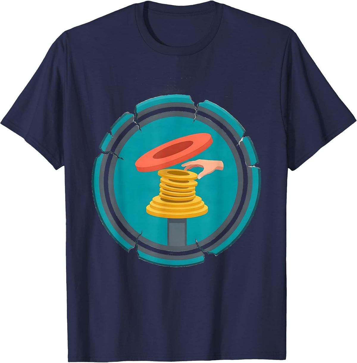 Sealed Badge Occupational Therapy Work Humor T-Shirt - Navy Blue