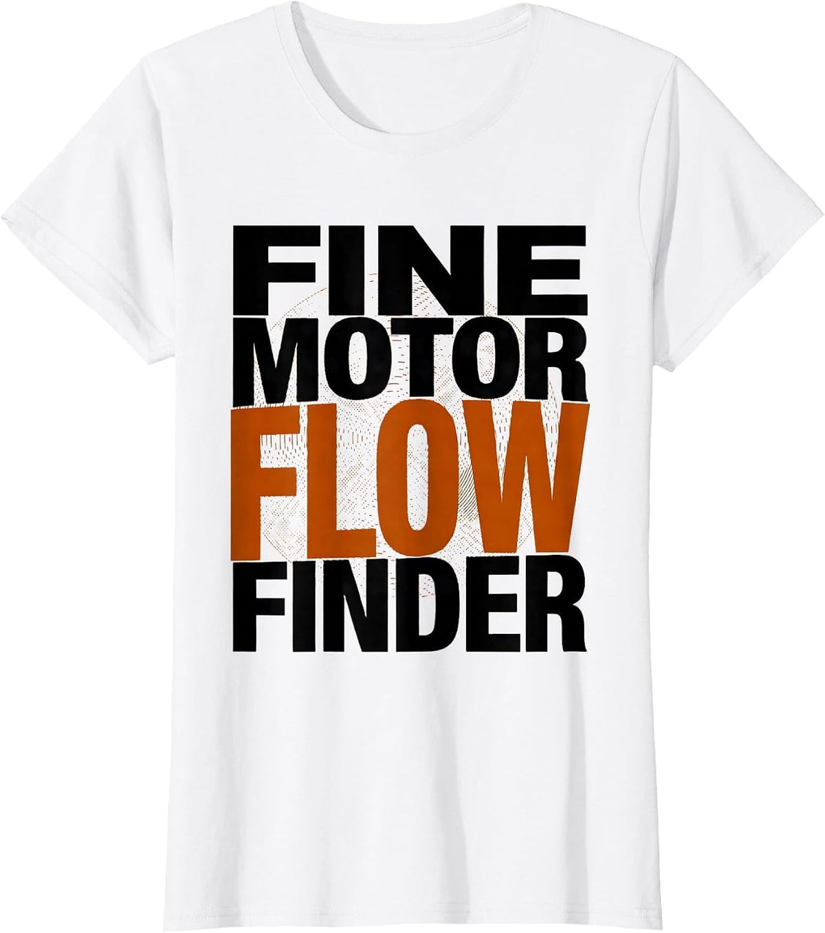 Fine Motor Flow Finder Playful Occupational Therapy Sensory T-Shirt - White
