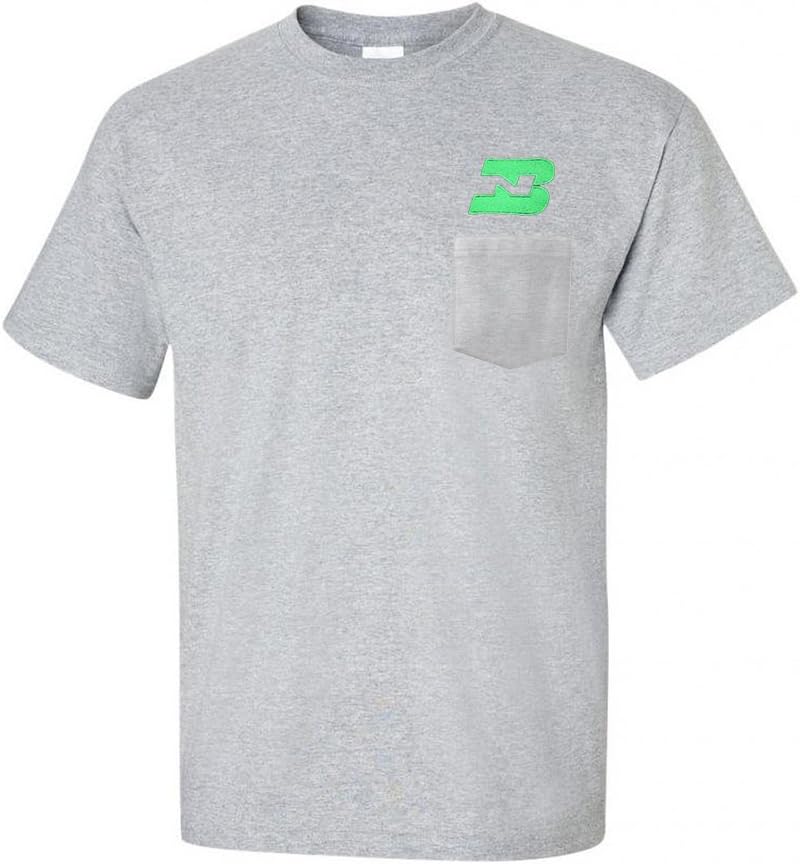 Daylight Sales Burlington Northern Embroidered Pocket Tee [p46] - Sport Gray