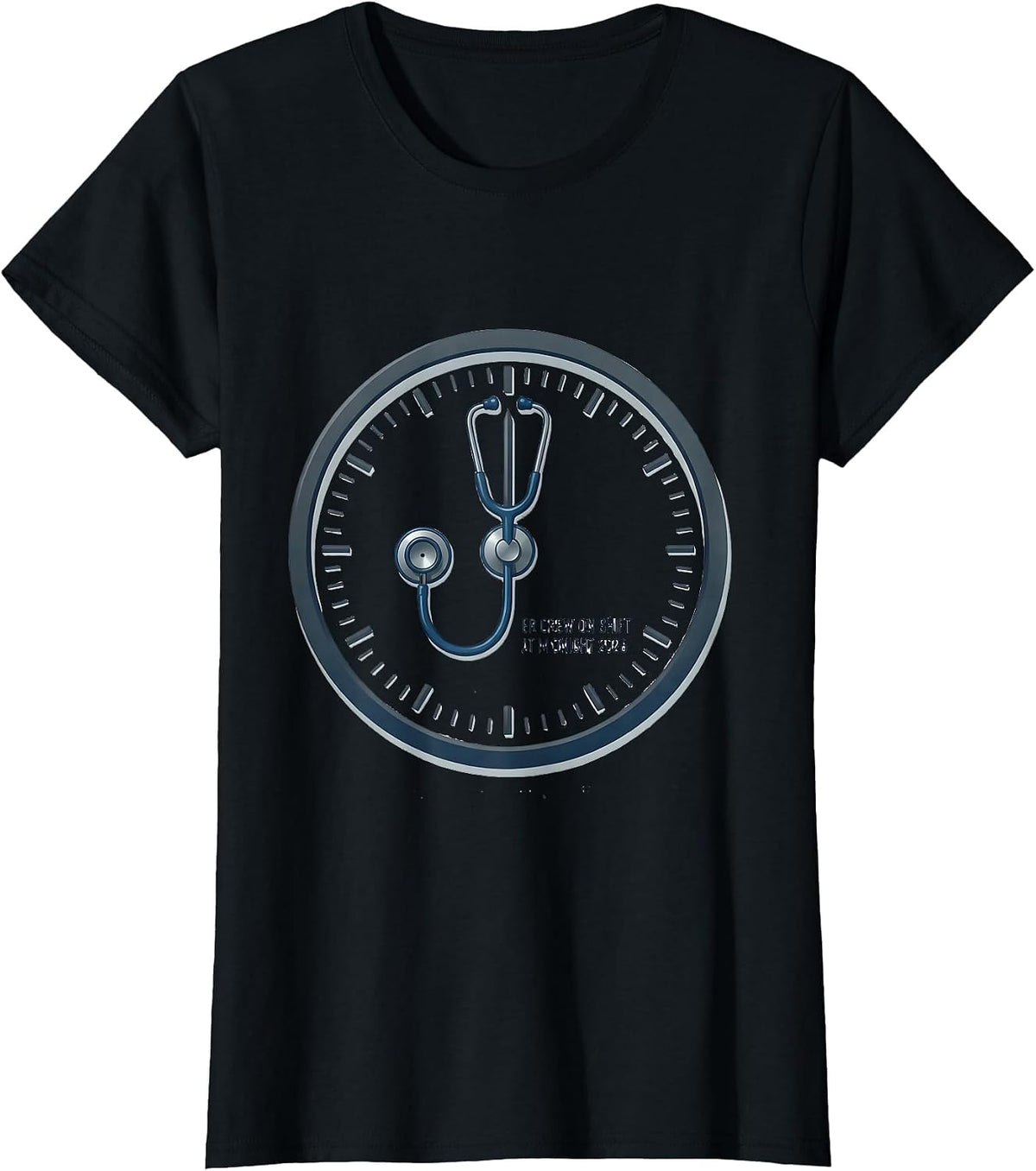 ER Crew On Shift At Midnight 2026 Nurse New Year Party T-Shirt - Black