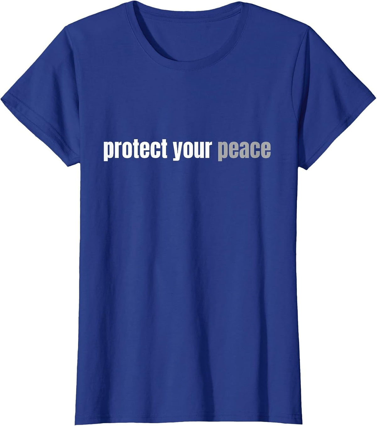 Protect Your Peace | Rest Rest Relaxation Mental Health T-Shirt - Royal Blue