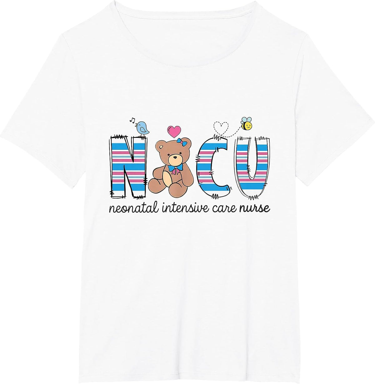 Women NICU Neonatal Intensive Care Nurse NICU Nurses Day T-Shirt - White