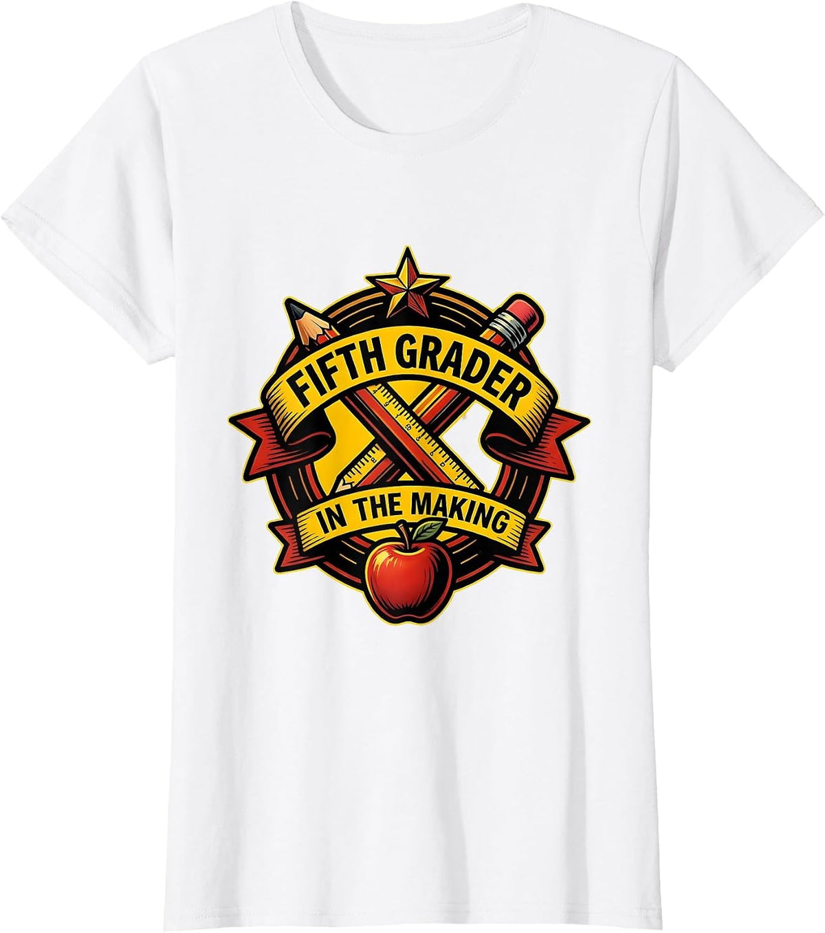 Fifth Grader In The Making 5th Grade Design T-Shirt - White