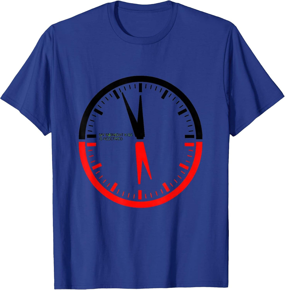 Men's My Midnight Kiss Is Reserved Geometric Naughty Couple New T-Shirt - Royal Blue