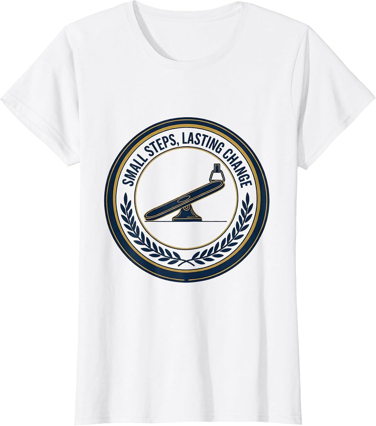 Women's Small Steps Lasting Change Occupational Therapy OT Month T-Shirt - White
