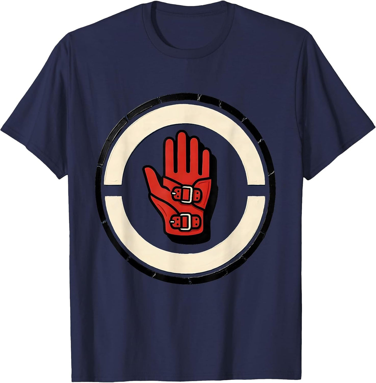 Sealed Wrist Splint Occupational Therapy Badge OT Humor T-Shirt - Navy Blue