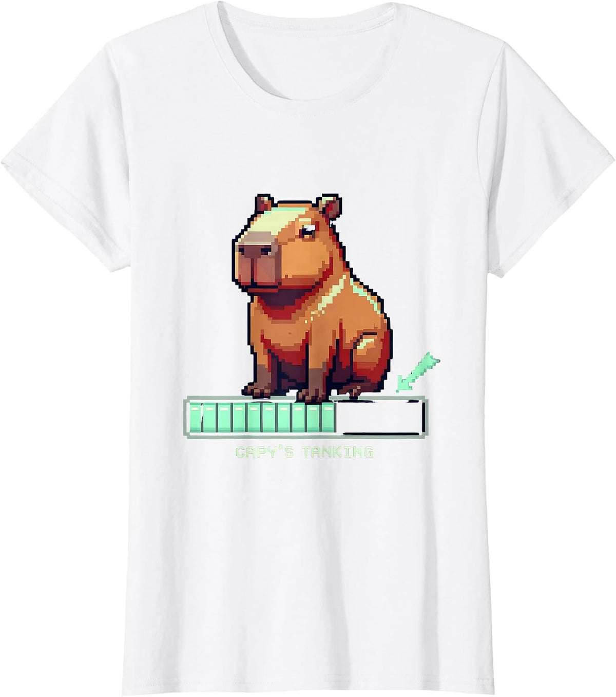 Women's capy's tanking Funny Capybara Meme Animal Humor T-Shirt - White