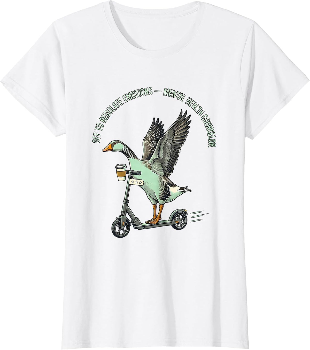 Off to Regulate Emotions Mental Health Counselor T-Shirt - White