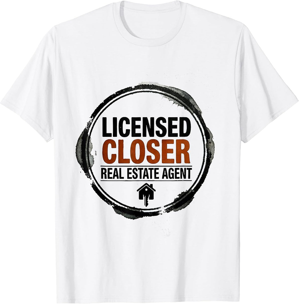 Men's Licensed Closer — Real Estate Agent Funny Realtor Gift T-Shirt - White