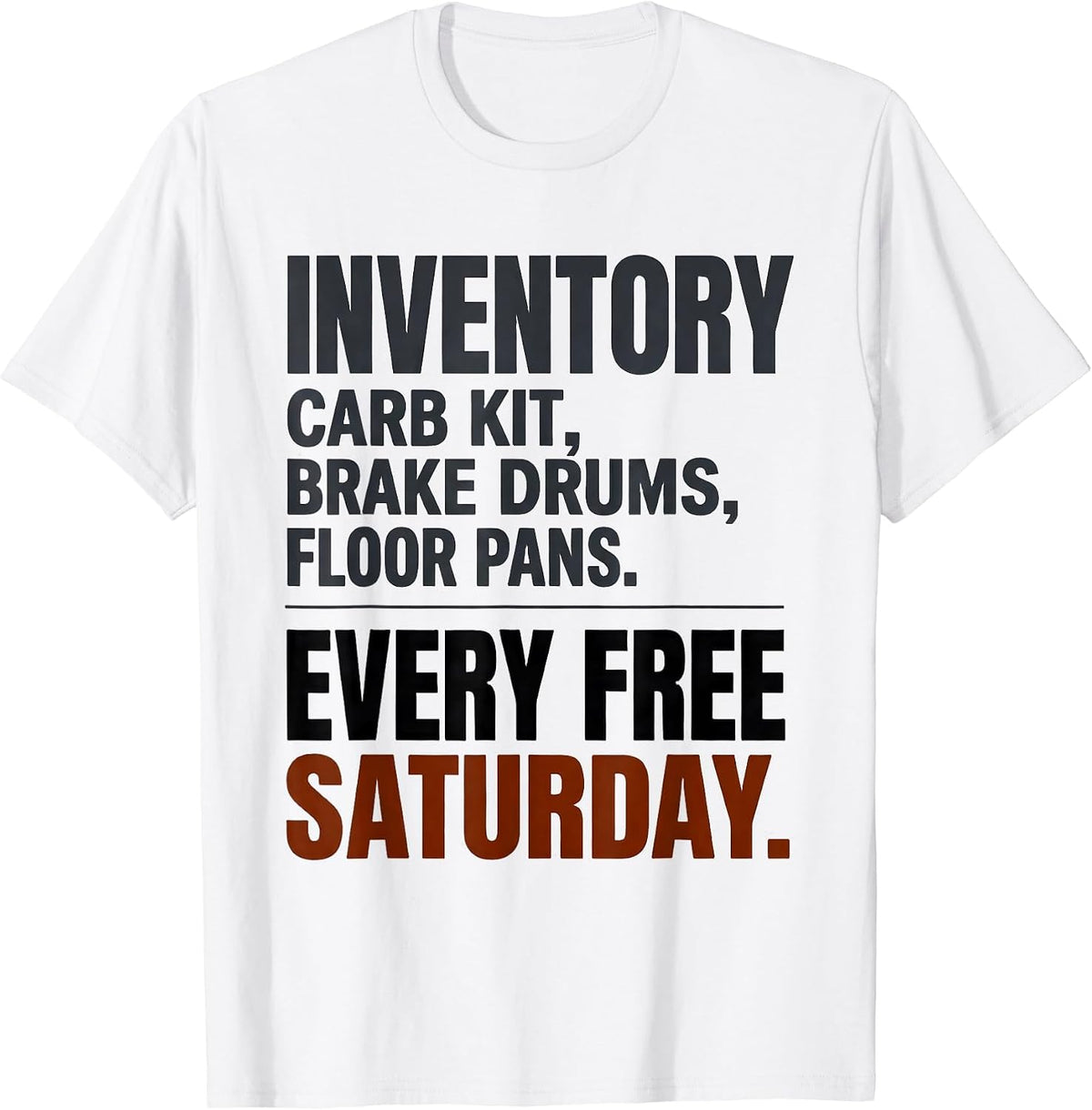 Men's Inventory Classic Car Guy Deadpan Humor T-Shirt - White