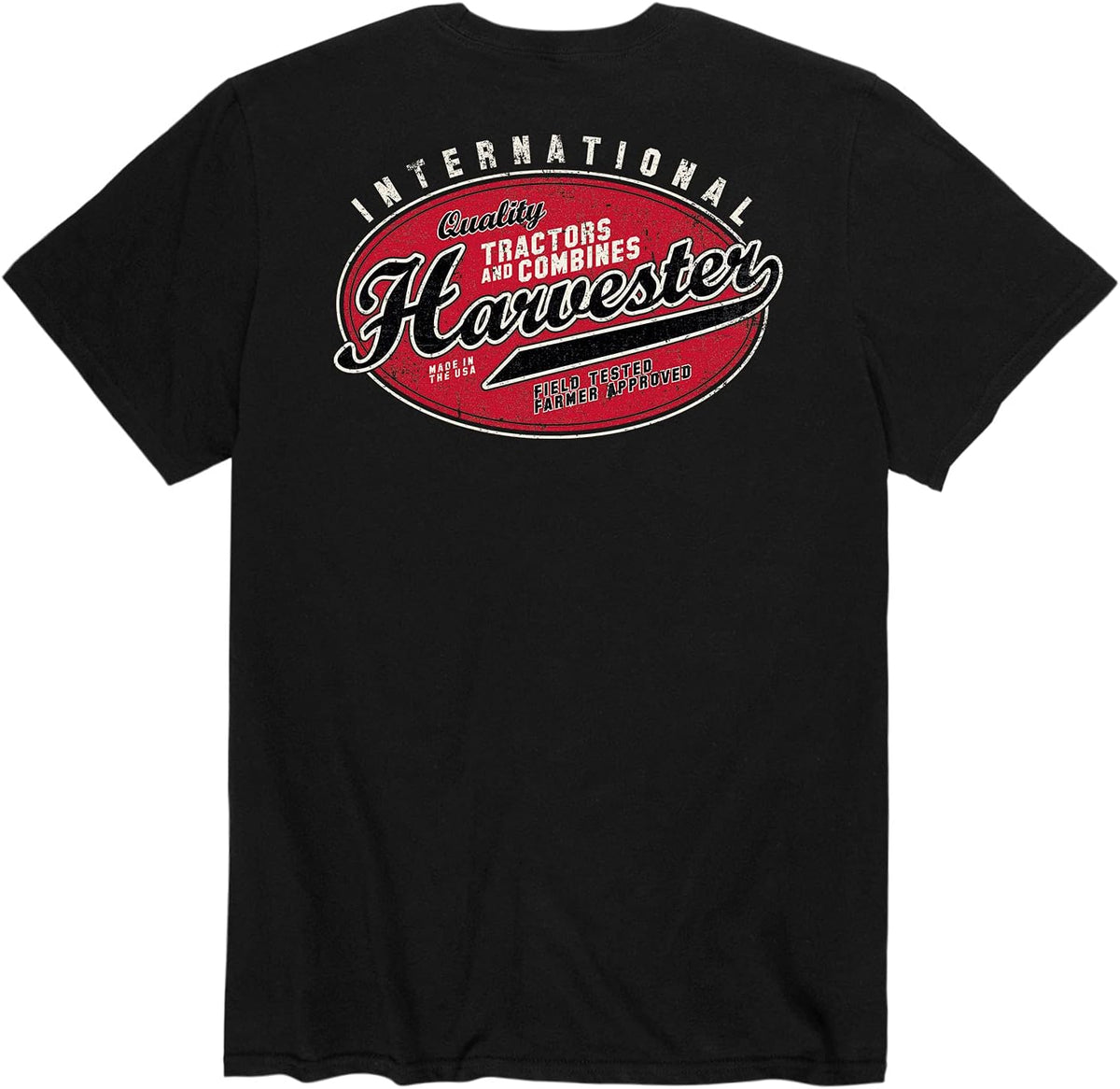 CASE IH Oval Quality Tractors - Men's Short Sleeve Graphic T-Shirt - Black