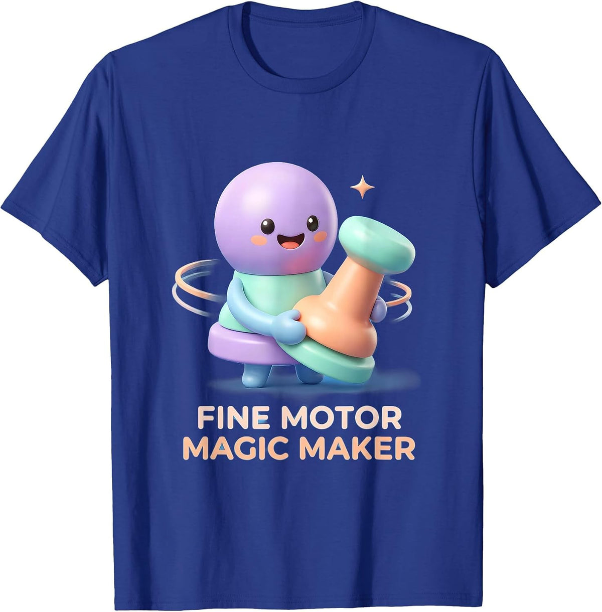Fine Motor Magic Maker Cute Kawaii Occupational Therapy T-Shirt - Royal Blue
