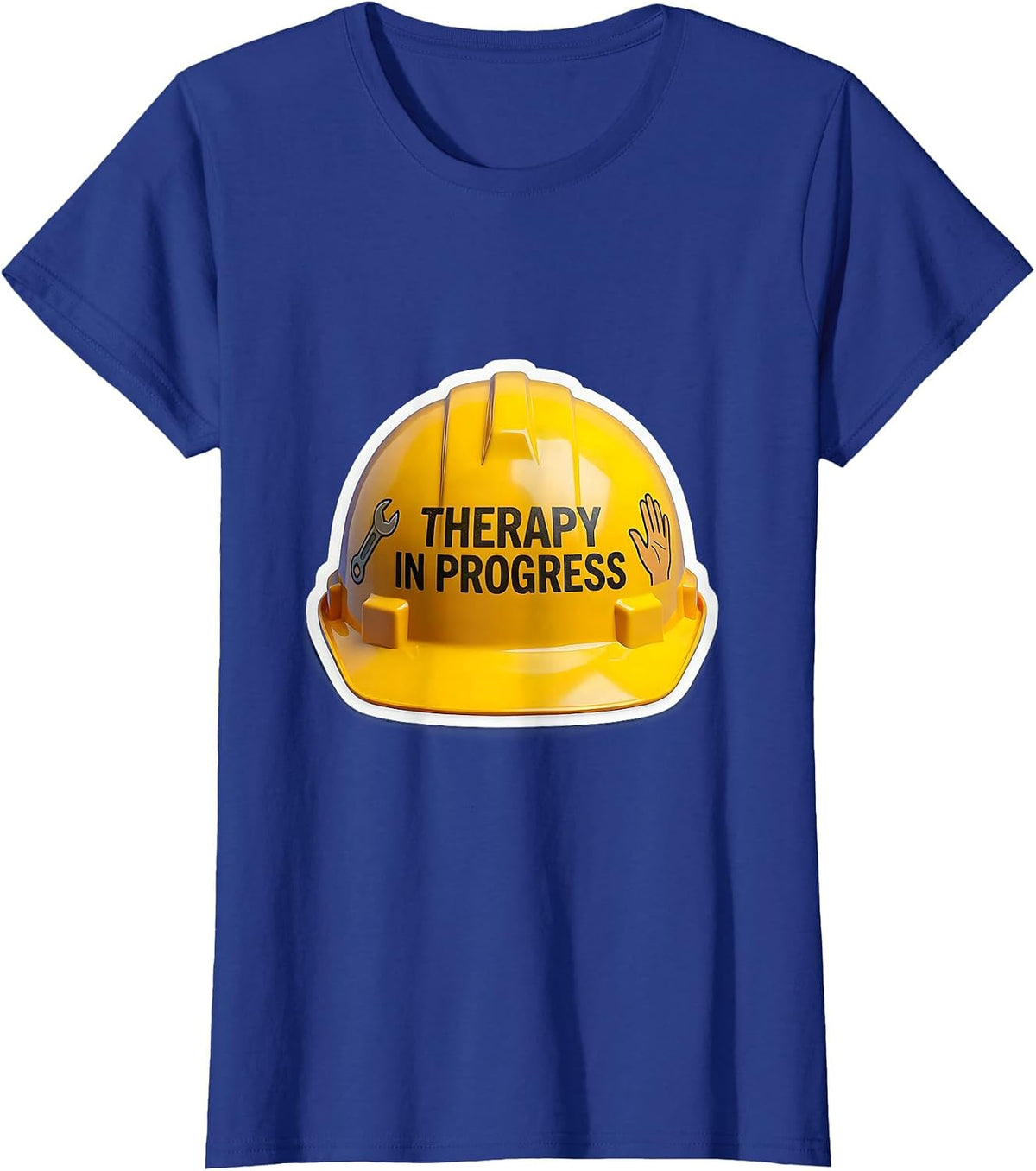 Women's Therapy in Progress Occupational Therapy Design T-Shirt - Royal Blue