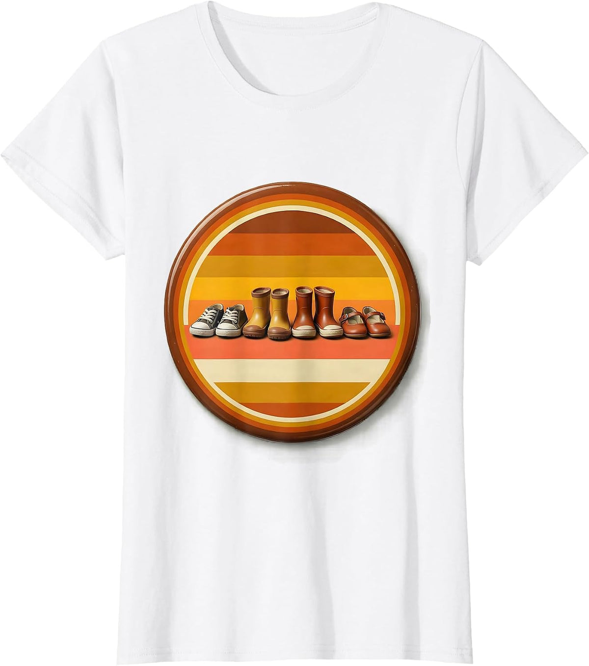 Women's Tiny Shoes At The Door Preschool Teacher Gift T-Shirt - White