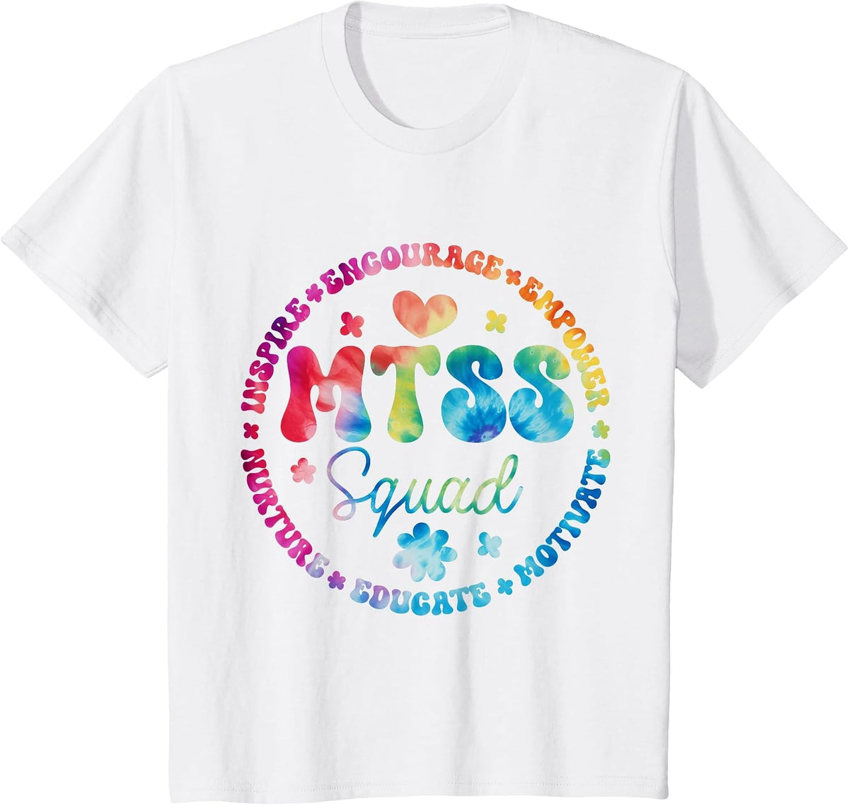 Groovy MTSS Squad Coach School Counselor School Psychologist T-Shirt - White