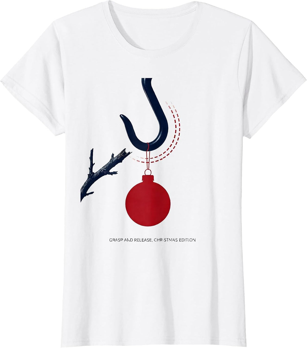 Women's Grasp And Release Christmas Edition Occupational Therapy OT T-Shirt - White
