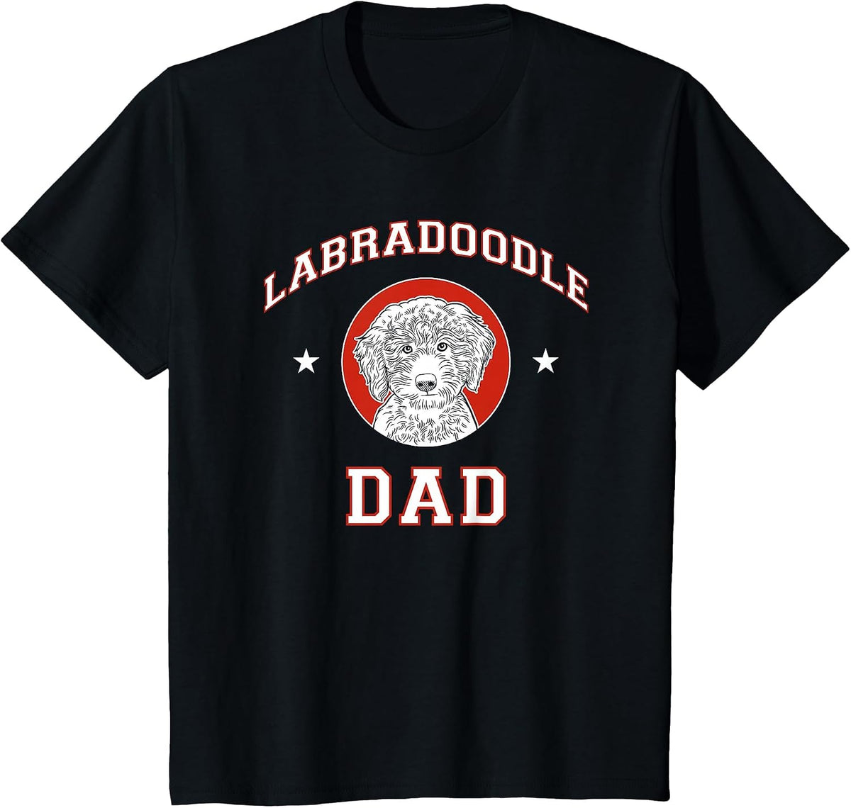 Labradoodle Dad Dog Father T-Shirt - Black