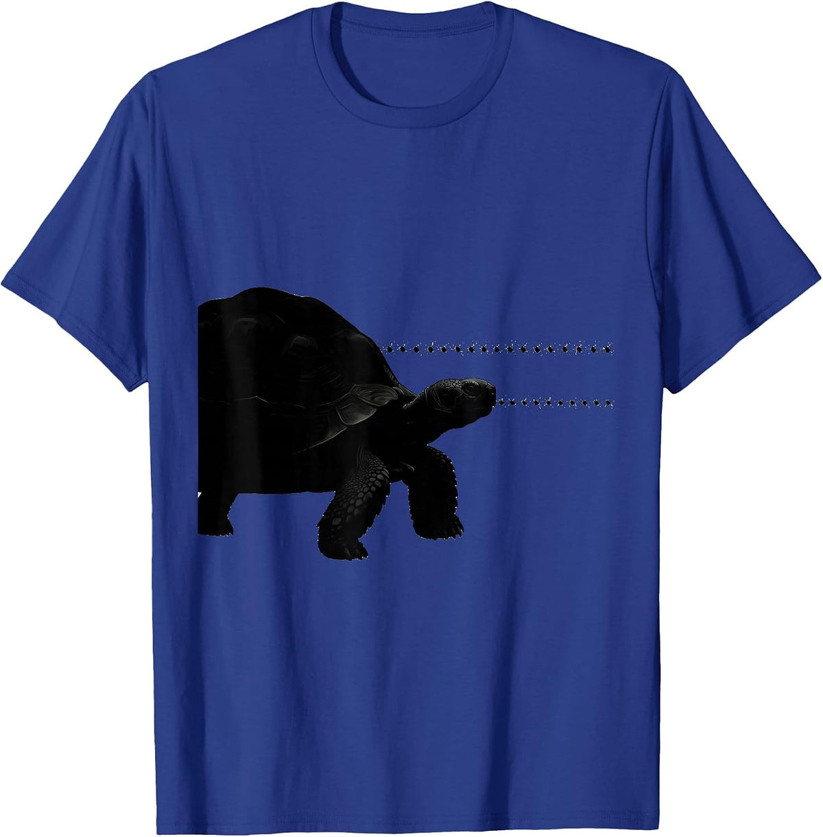 Tortoise Silhouette Funny Turtle Lover Gift T-Shirt - Royal Blue