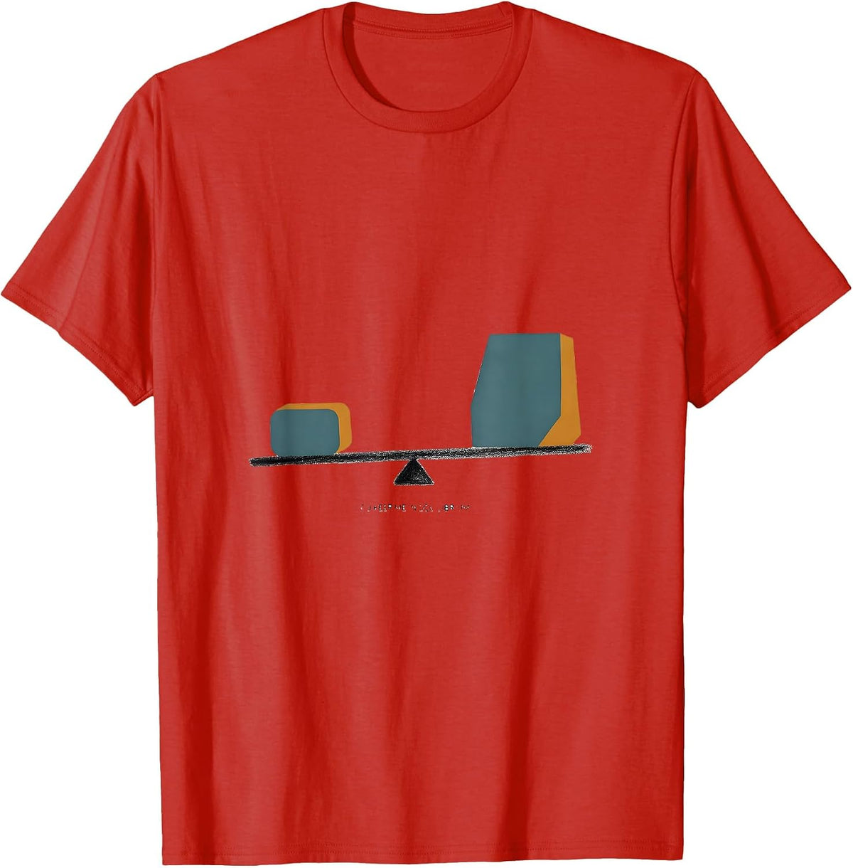Men's You Keep Me In Equilibrium Funny Science Nerd Gift T-Shirt - Red