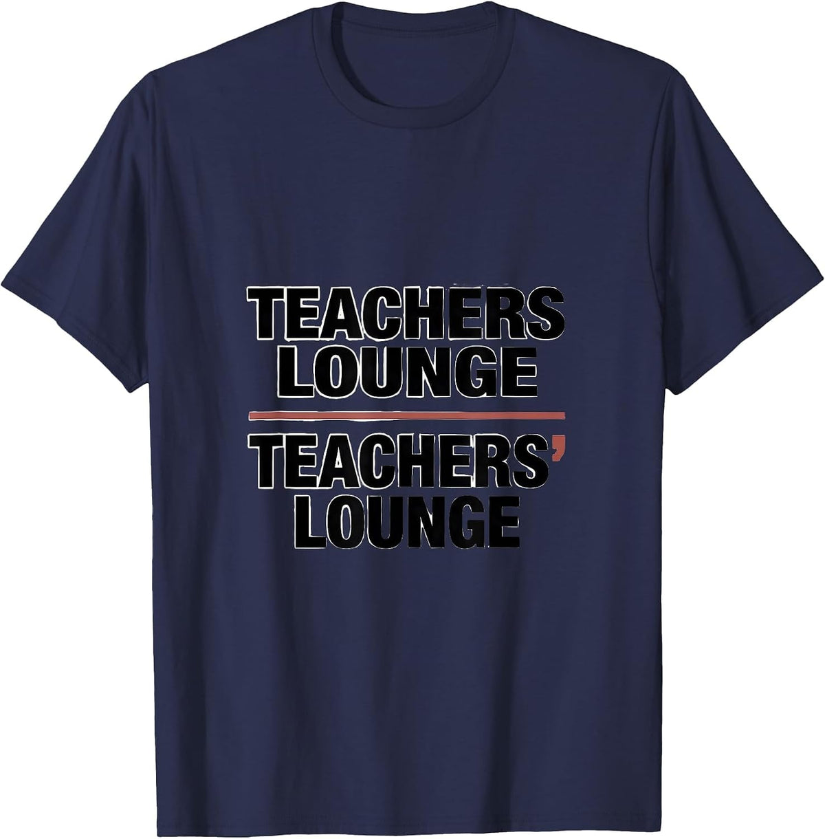 Teachers Lounge Teachers Lounge Funny Grammar Teacher T-Shirt - Navy Blue