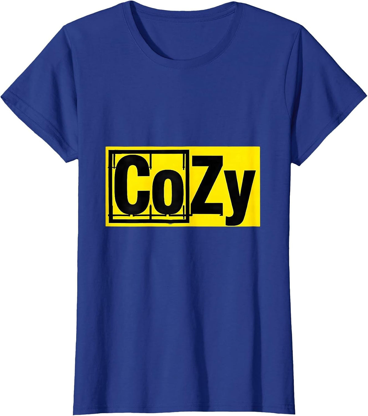 Women's CoZy Funny Science Nerd Periodic Table Element Joke Gift T-Shirt - Royal Blue