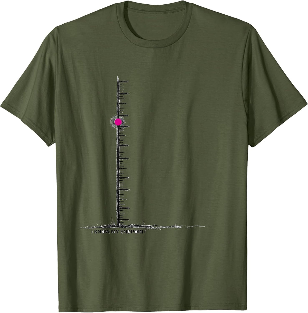 I Know My Endpoint Funny Science Chemistry Nerd Humor T-Shirt - Olive Green