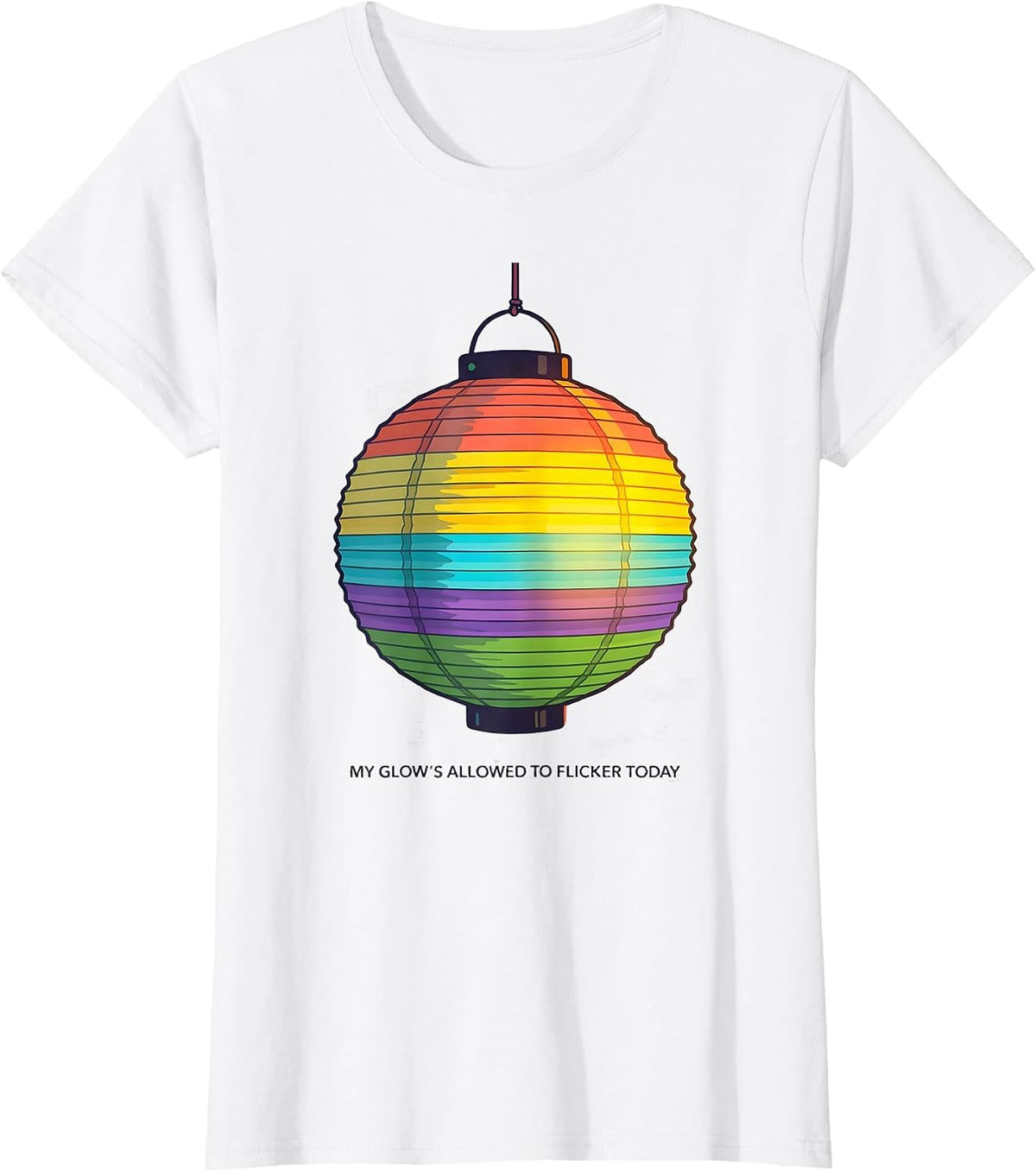 My Glow's Allowed To Flicker Today Colorful Mental Health T-Shirt - White