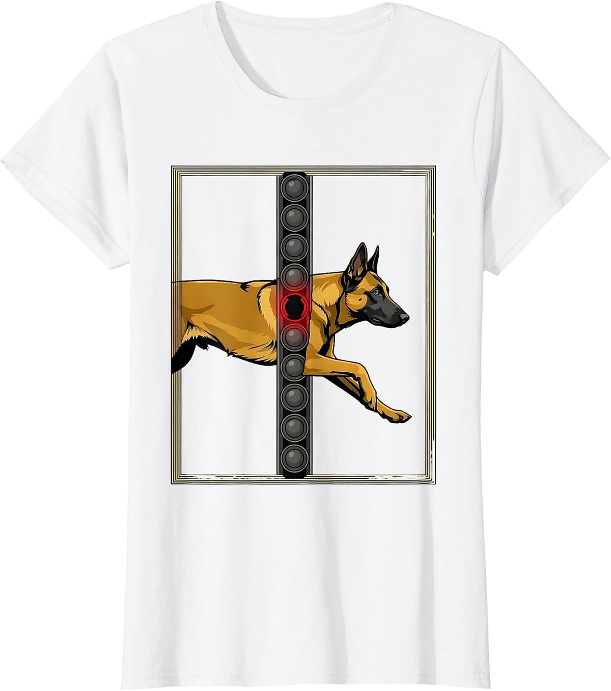 Belgian Malinois Dog Breed Pride Editorial Concept T-Shirt - White