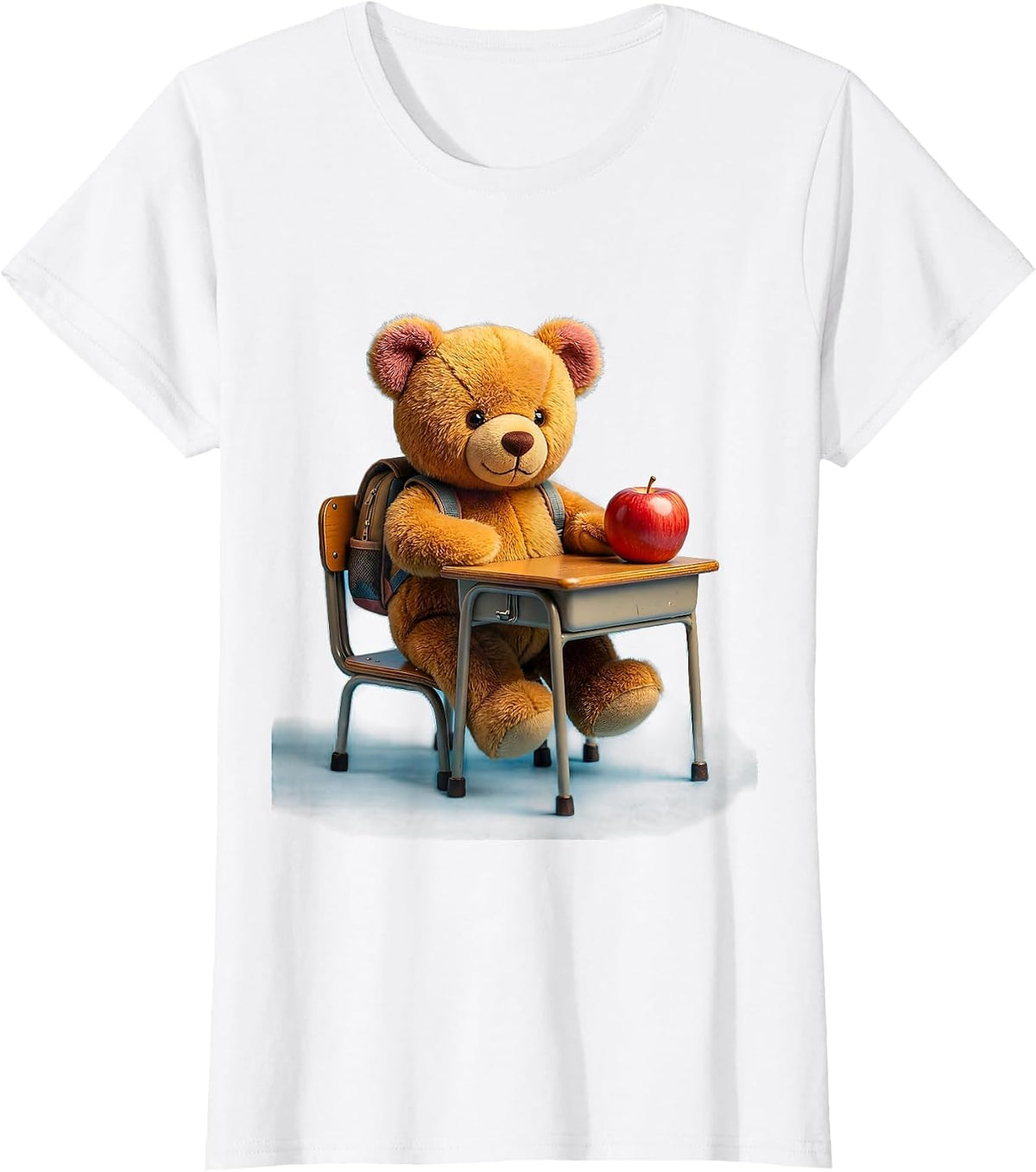 Women's Cute Teddy Bear Teacher Prek Classroom Gift T-Shirt - White