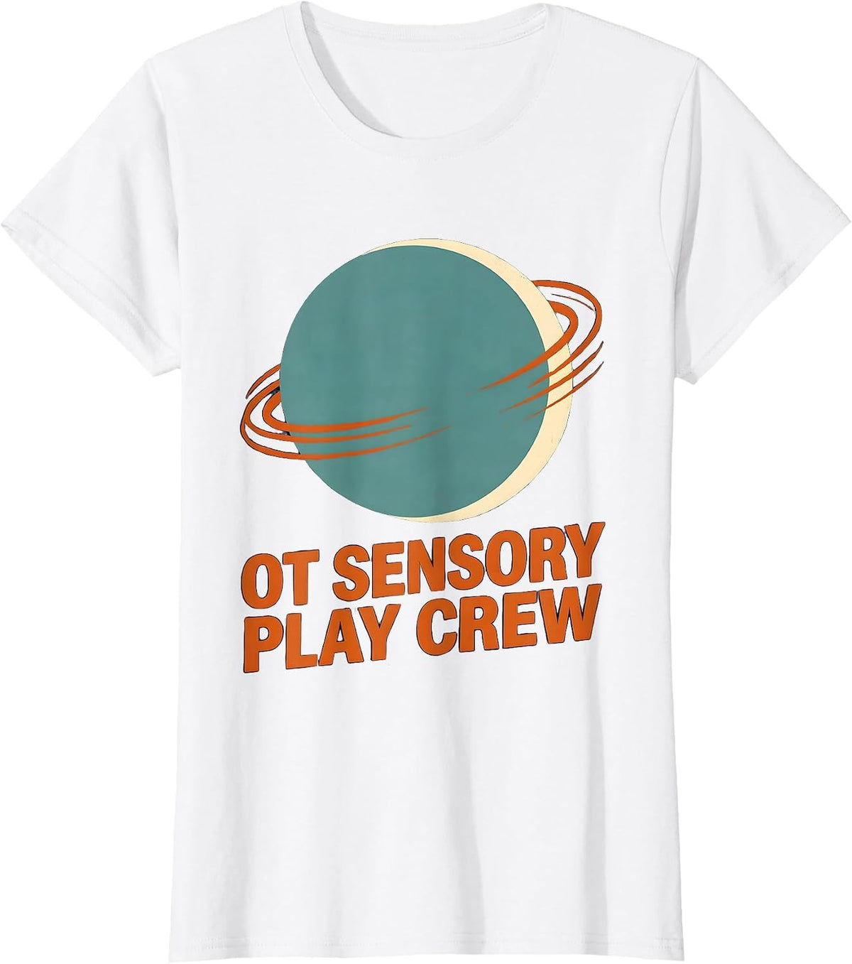 OT Sensory Play Crew Occupational Therapy Vintage OT Month T-Shirt - White