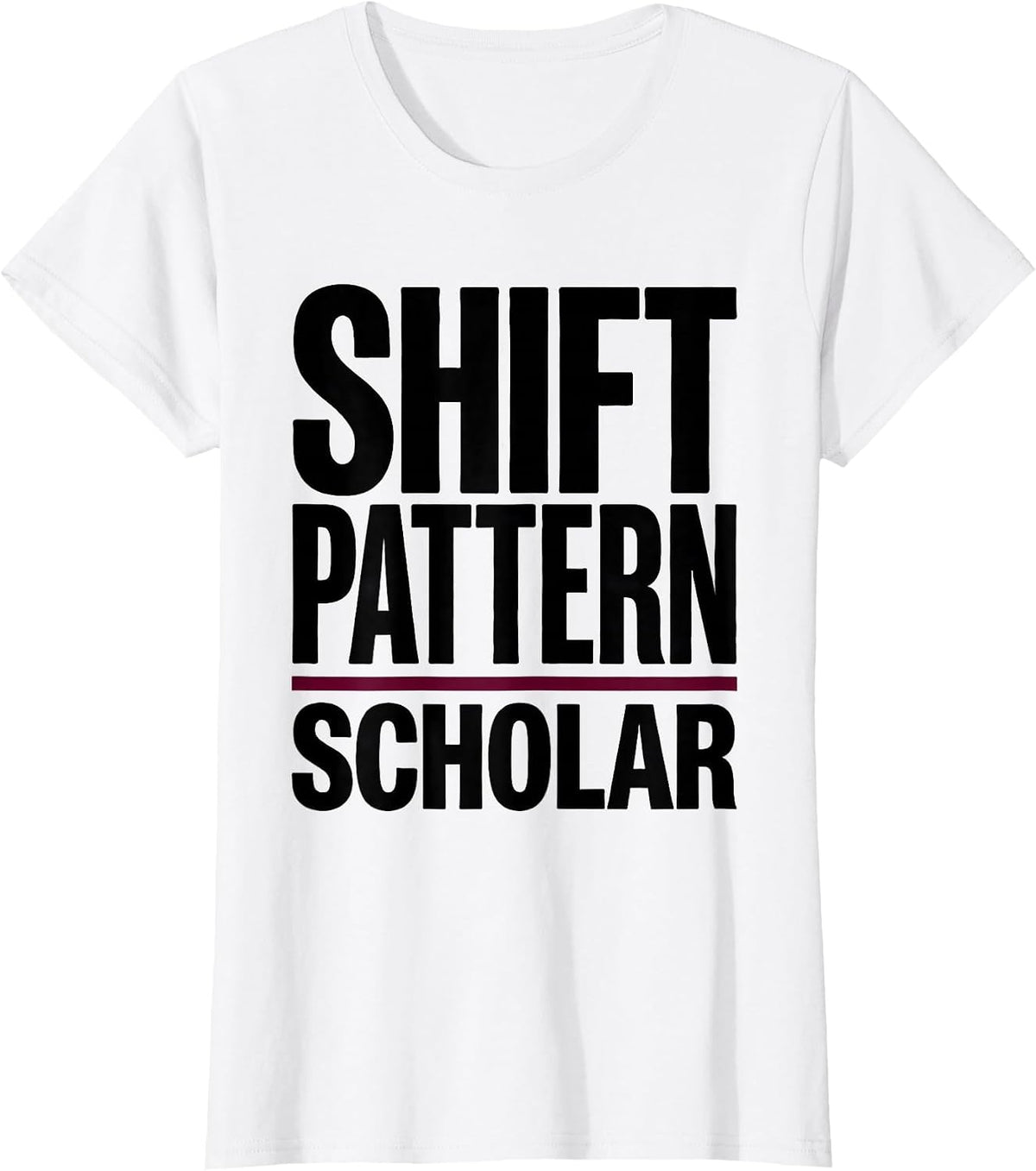 Women's Shift Pattern Scholar Manual Transmission Stick Shift Car T-Shirt - White