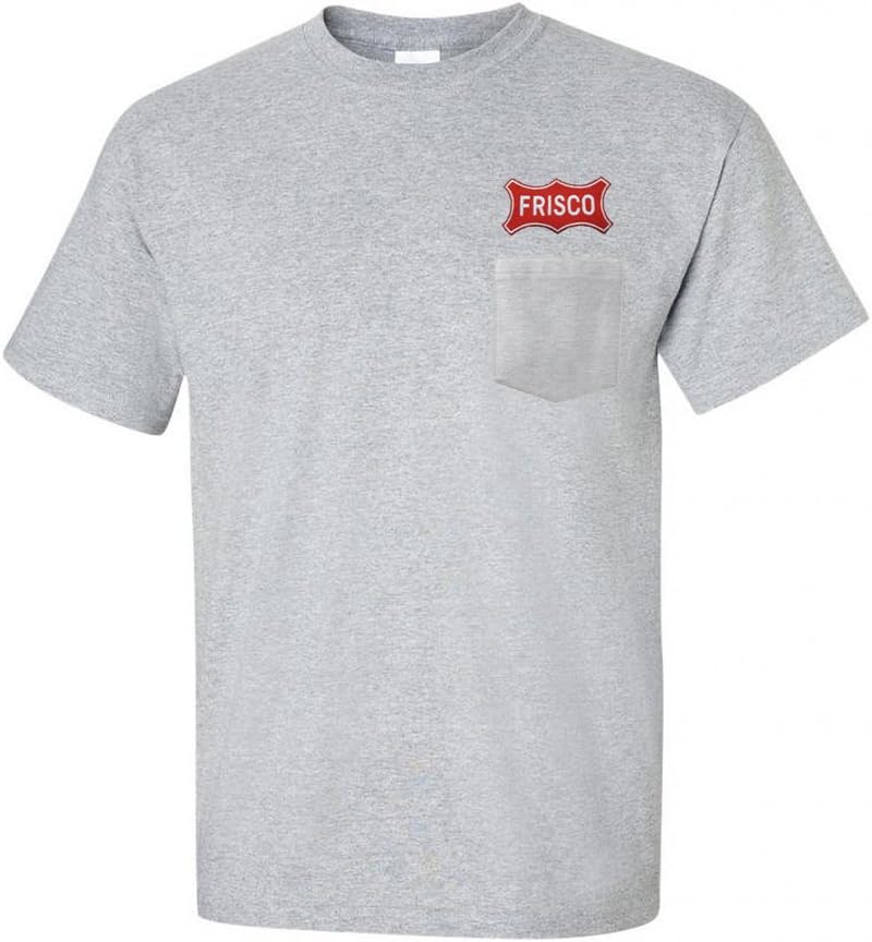 Daylight Sales Frisco Railway Embroidered Pocket Tee [p44] - Sport Gray