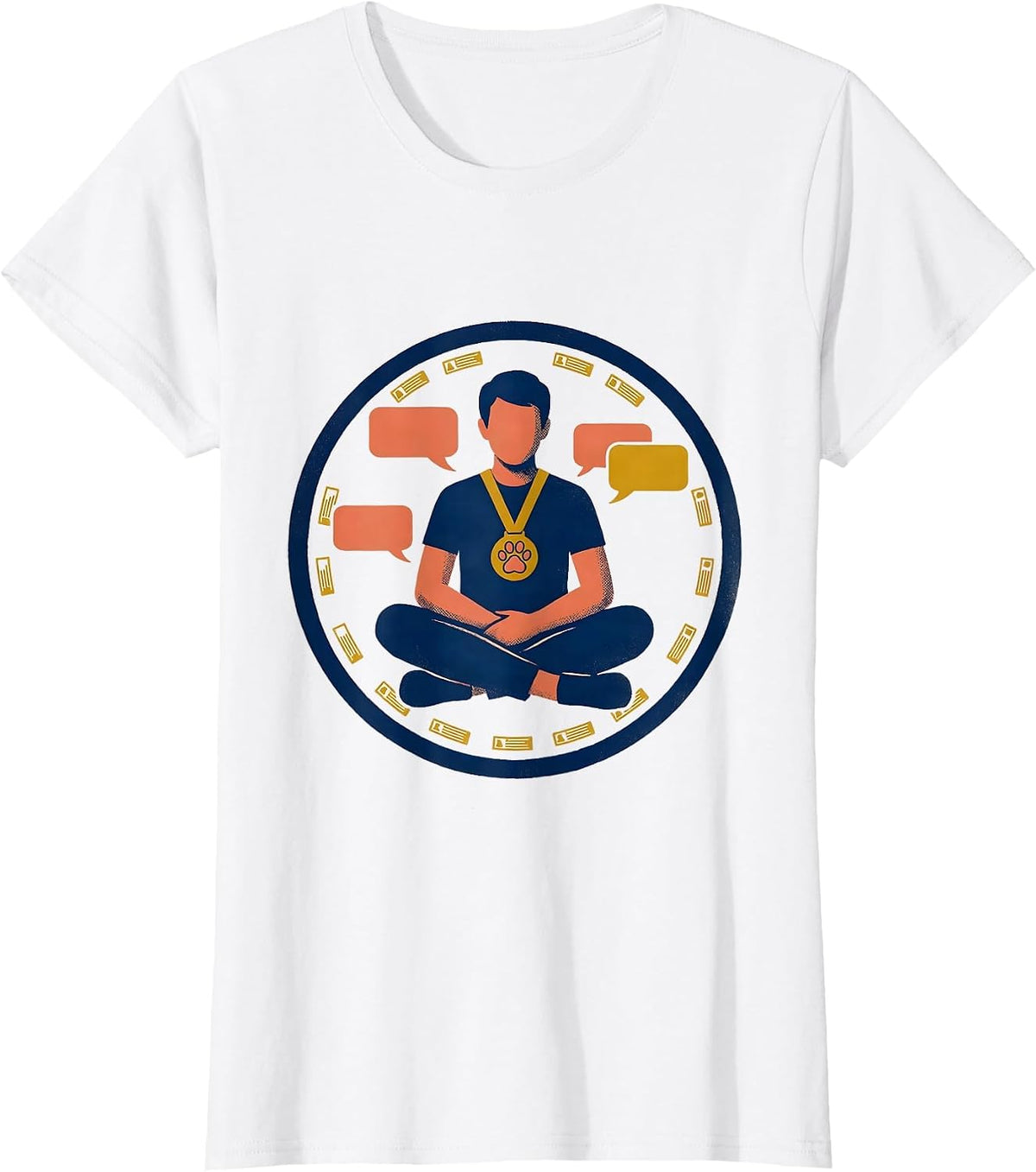 Sealed Emotional Support Human Mental Health Counselor Gift T-Shirt - White
