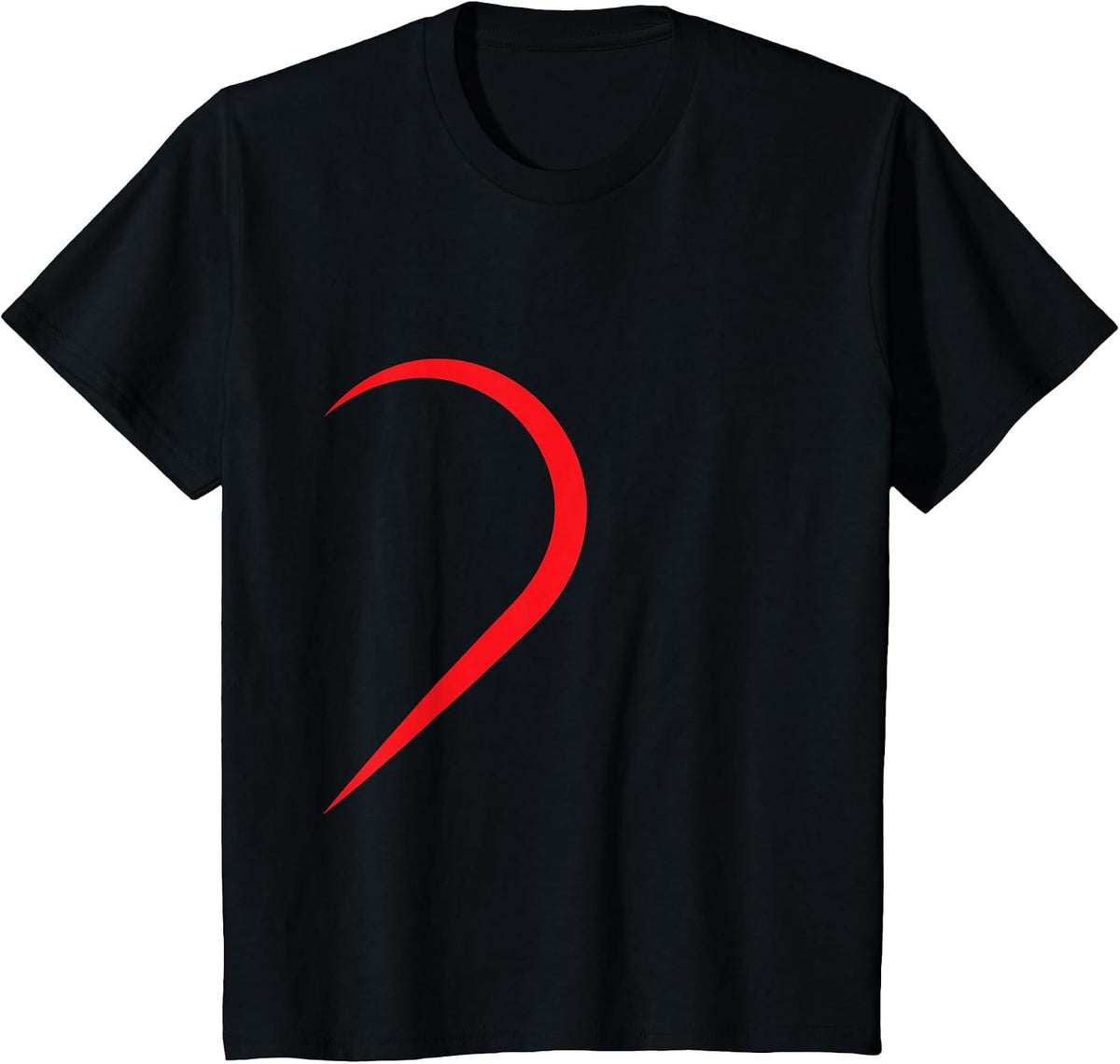 Half Heart Partner Couple Pyjamas Right Side Lovers Couple T-Shirt - Black