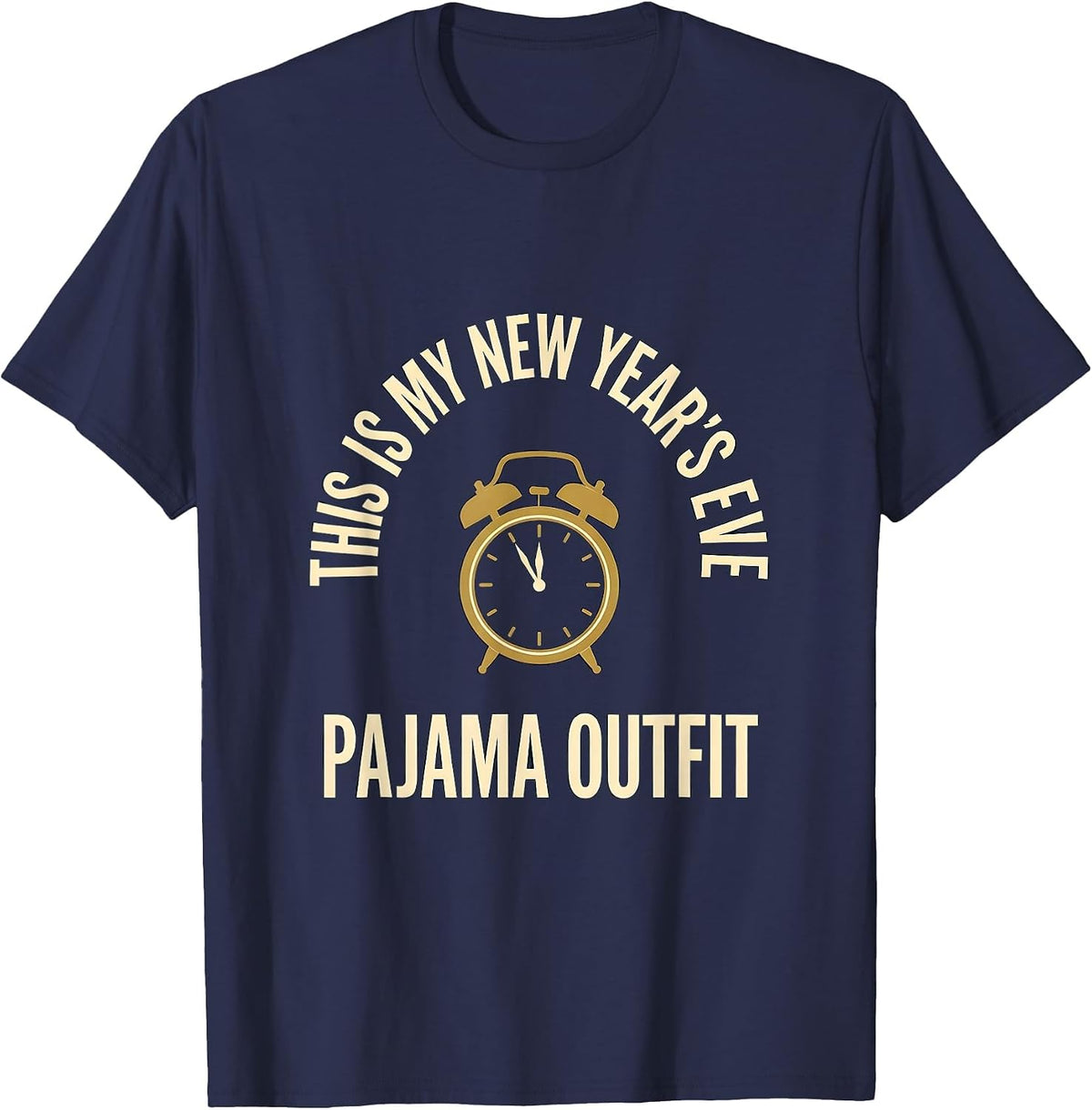 This Is My New Year's Eve Pajama Outfit Family T-Shirt - Navy Blue