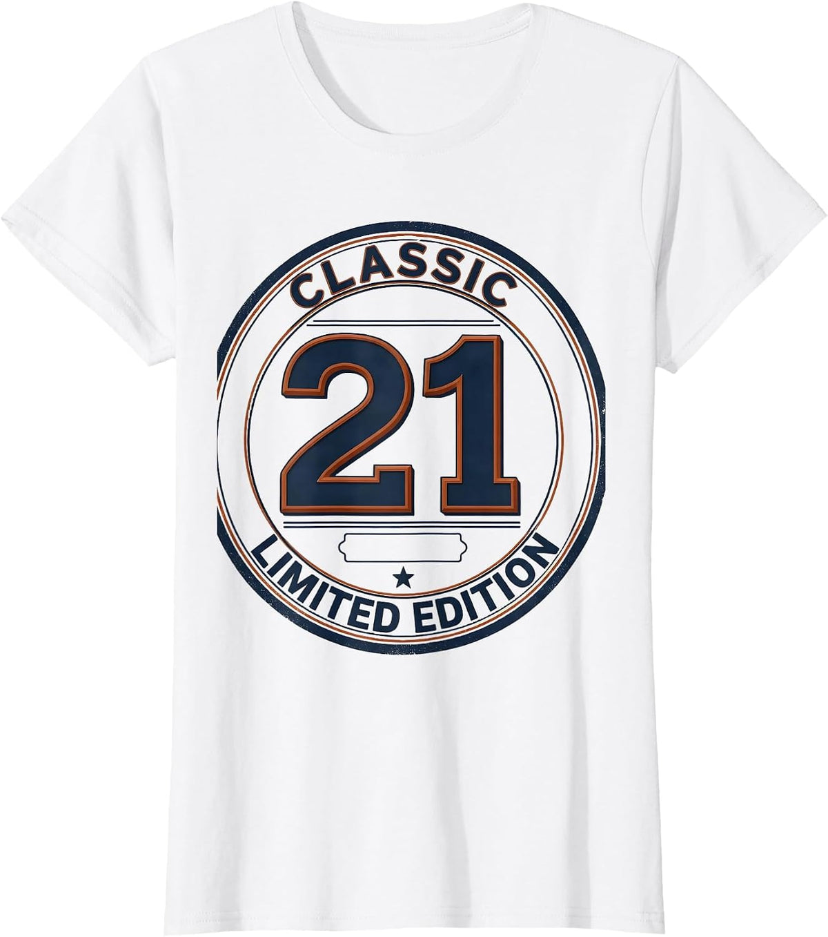 Classic 21 Limited Edition Vintage Birthday Gift for Turning T-Shirt - White