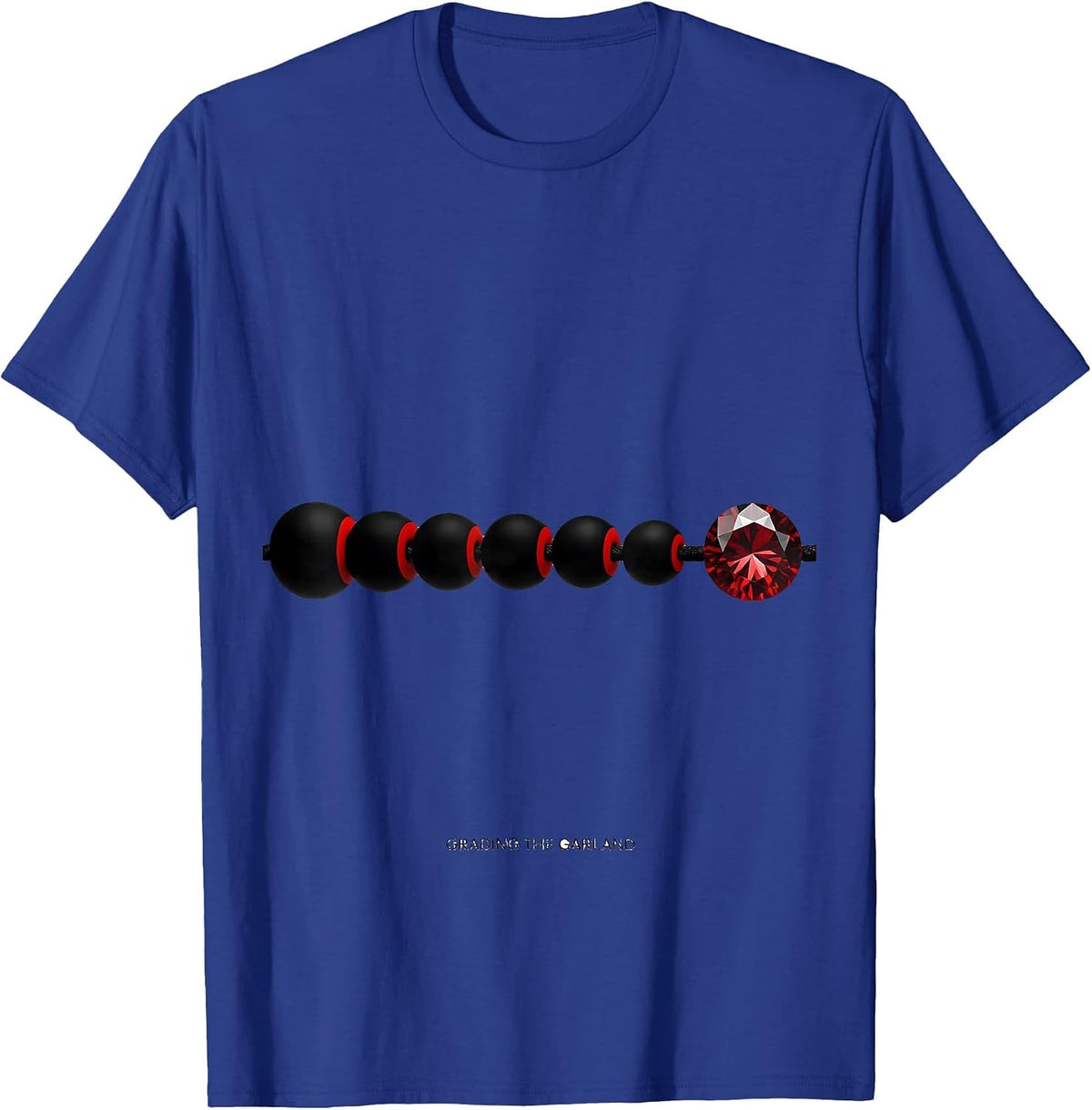 Grading The Garland Geometric Occupational Therapy Christmas T-Shirt - Royal Blue