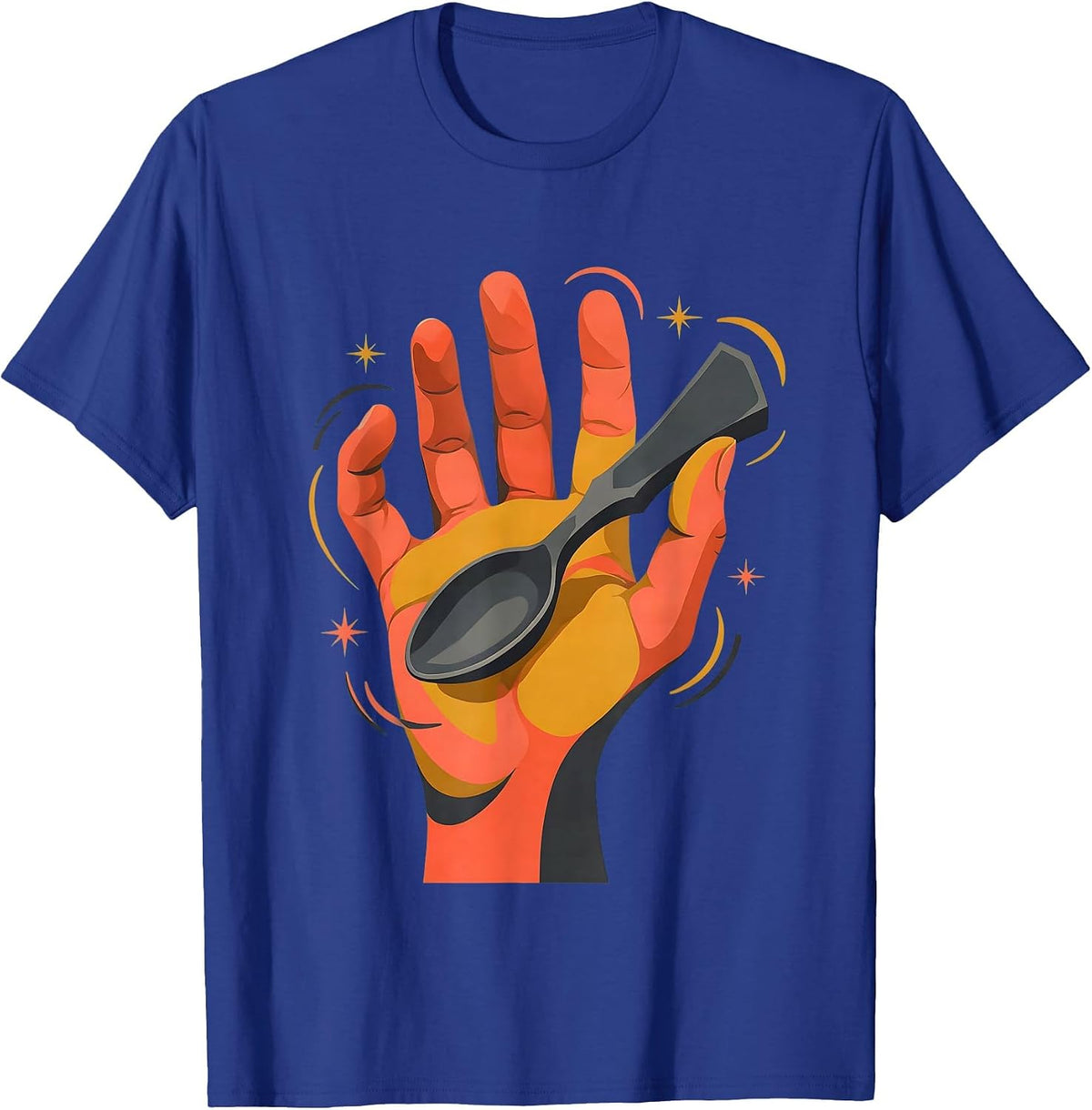 Occupational Therapy Adaptive Spoon Palm Graphic T-Shirt - Royal Blue