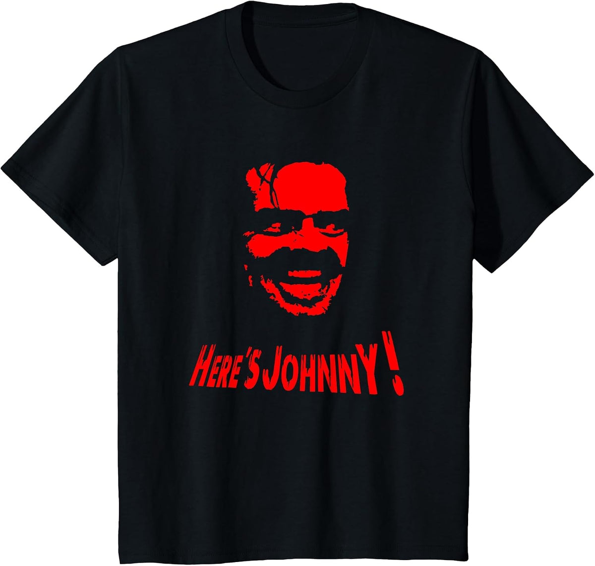 Halloween Awesome (Here's Johnny) T-Shirt - Black