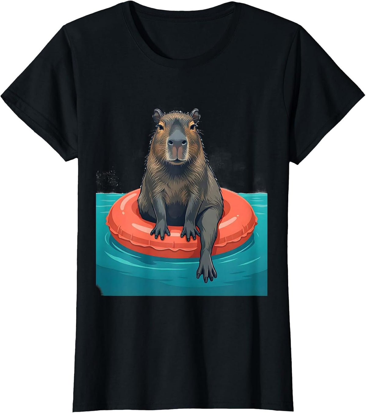 Capybara Meme Animal Lover Humor Funny T-Shirt - Black