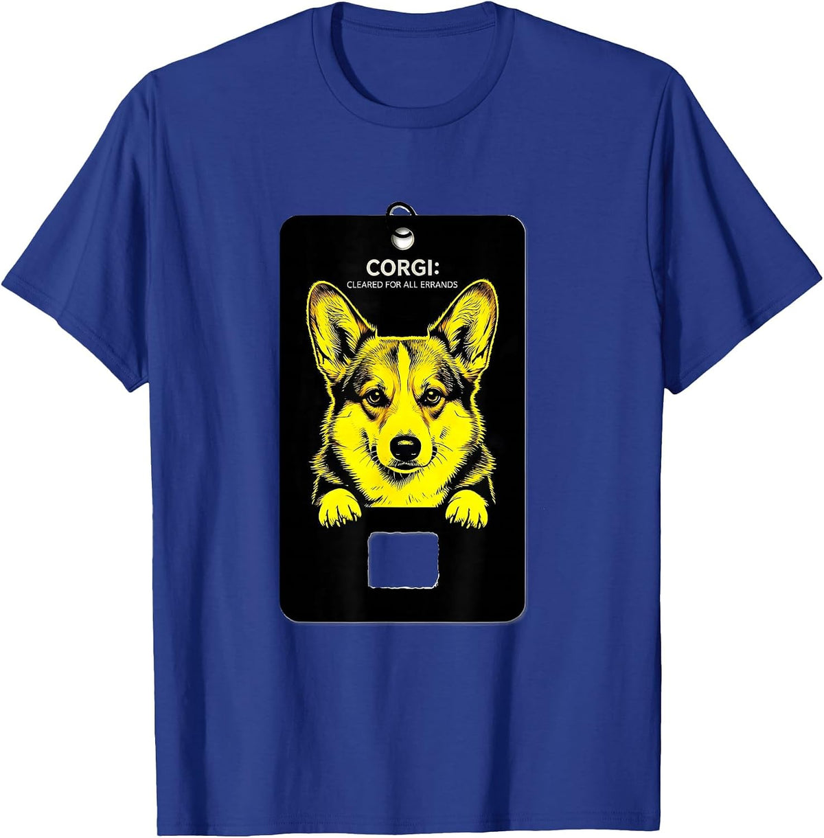 Corgi Cleared For All Errands Cute Dog Owner Small Breed T-Shirt - Royal Blue