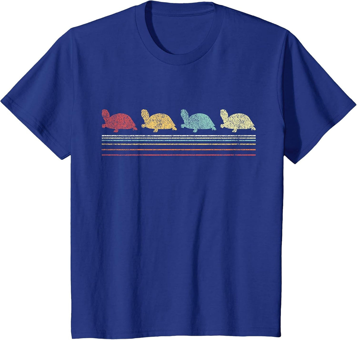 Vintage Tortoises Turtle Lover Funny Tortoise Retro T-Shirt - Royal Blue