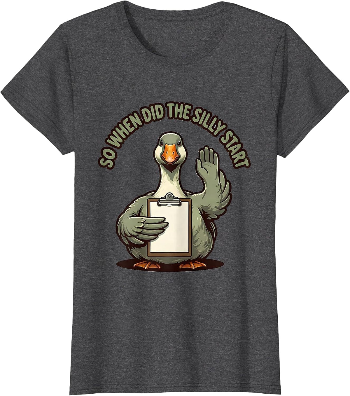 Women's So When Did The Silly Start Funny Mental Health Counselor T-Shirt - Dark Heather Grey
