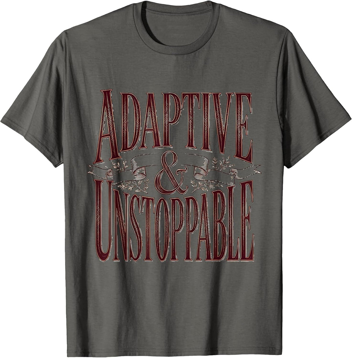 Men's Adaptive and Unstoppable Occupational Therapy Design T-Shirt - Asphalt Grey