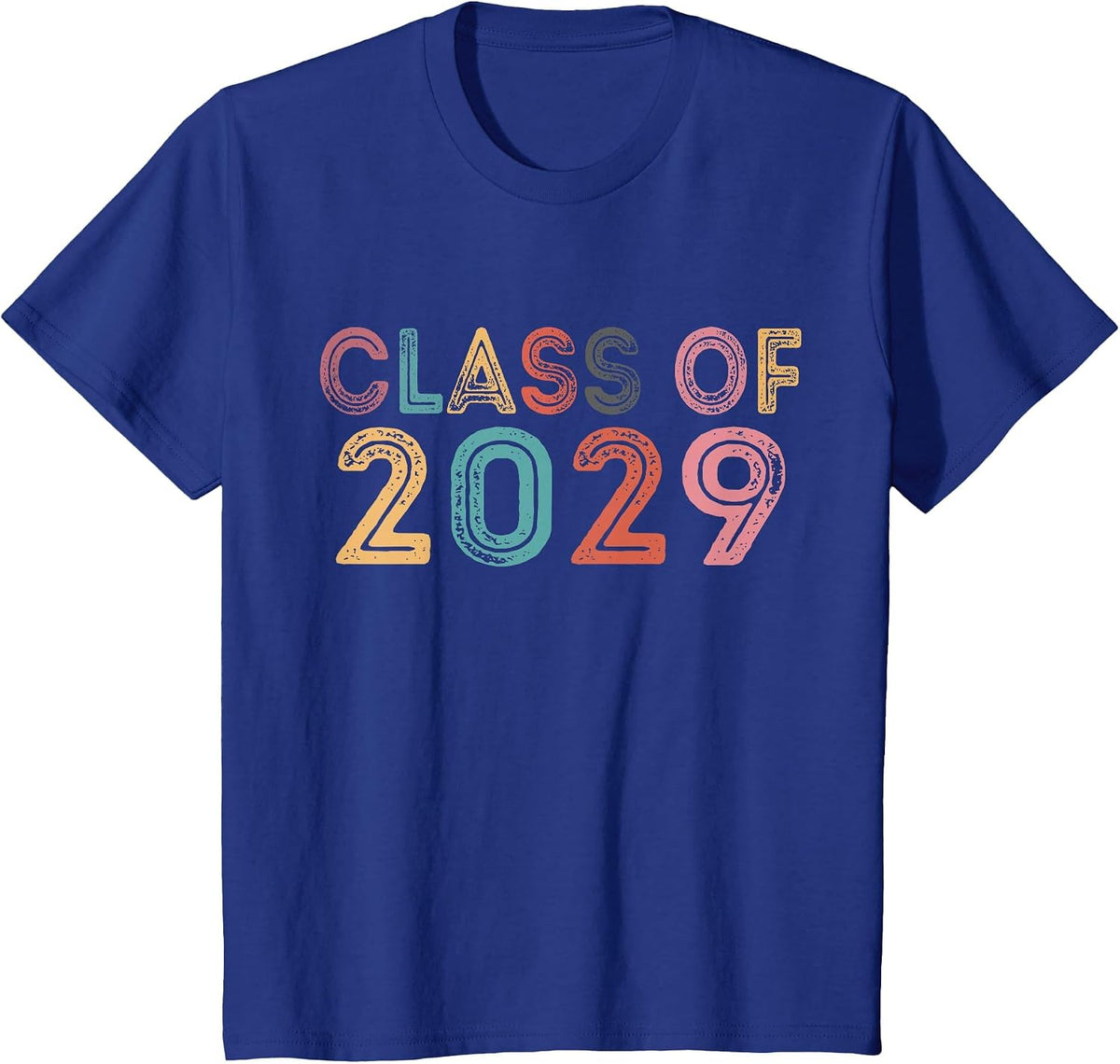 Class of 2029 Grow with Me Graduation 2029 T-Shirt - Royal Blue