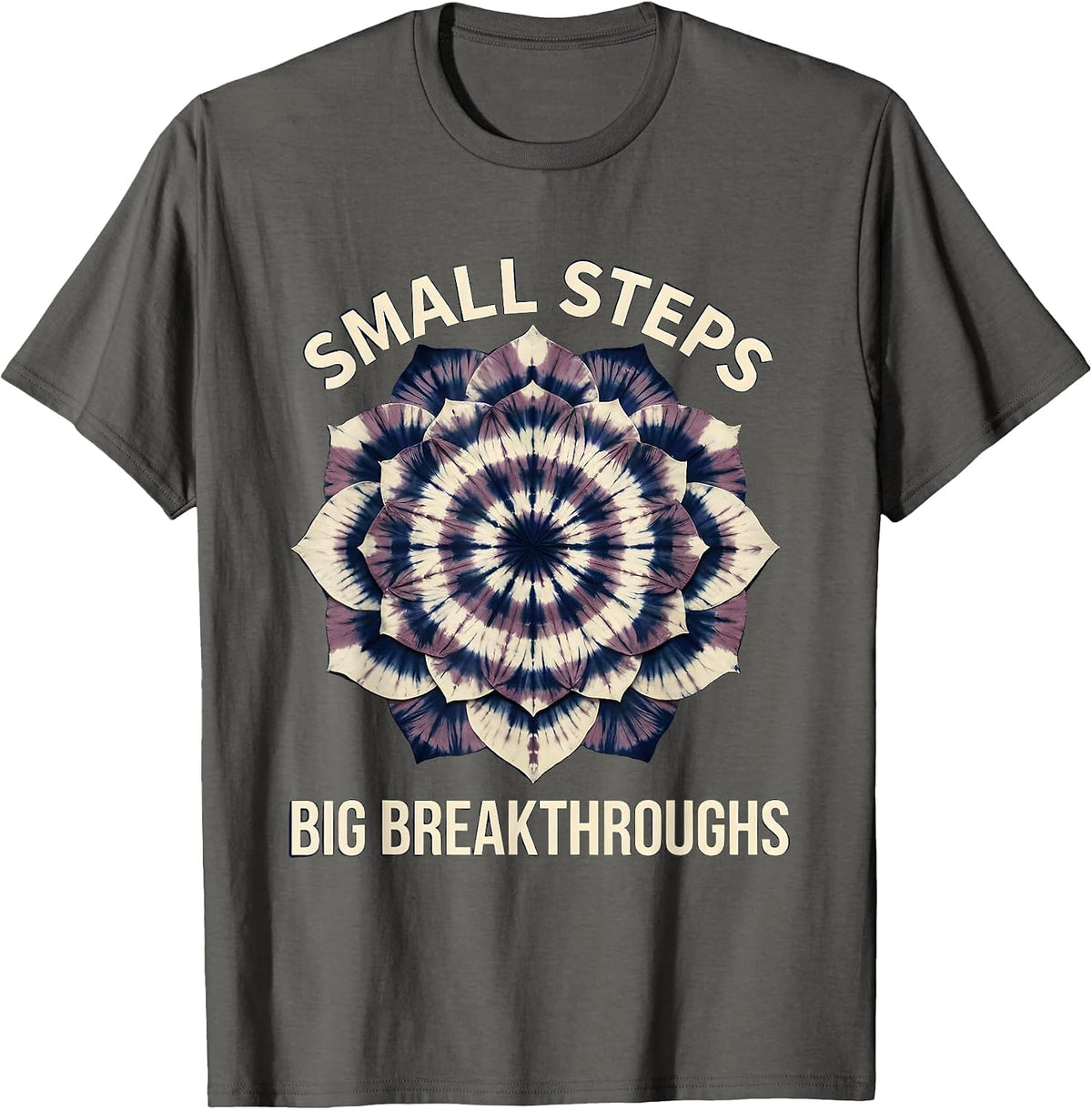 Men's Small Steps Big Breakthroughs Paraprofessional Design T-Shirt - Asphalt Grey